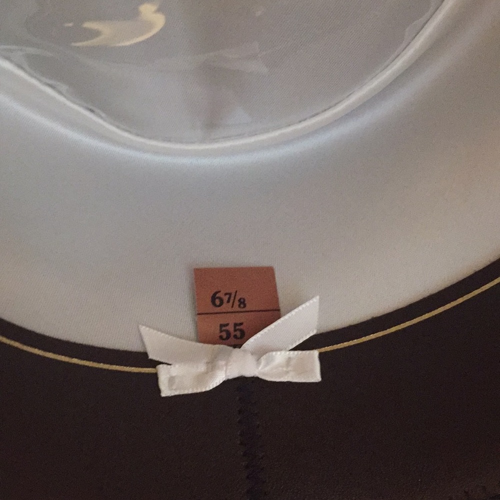 Dark brown genuine fur felt fedora - Picture 4 of 5